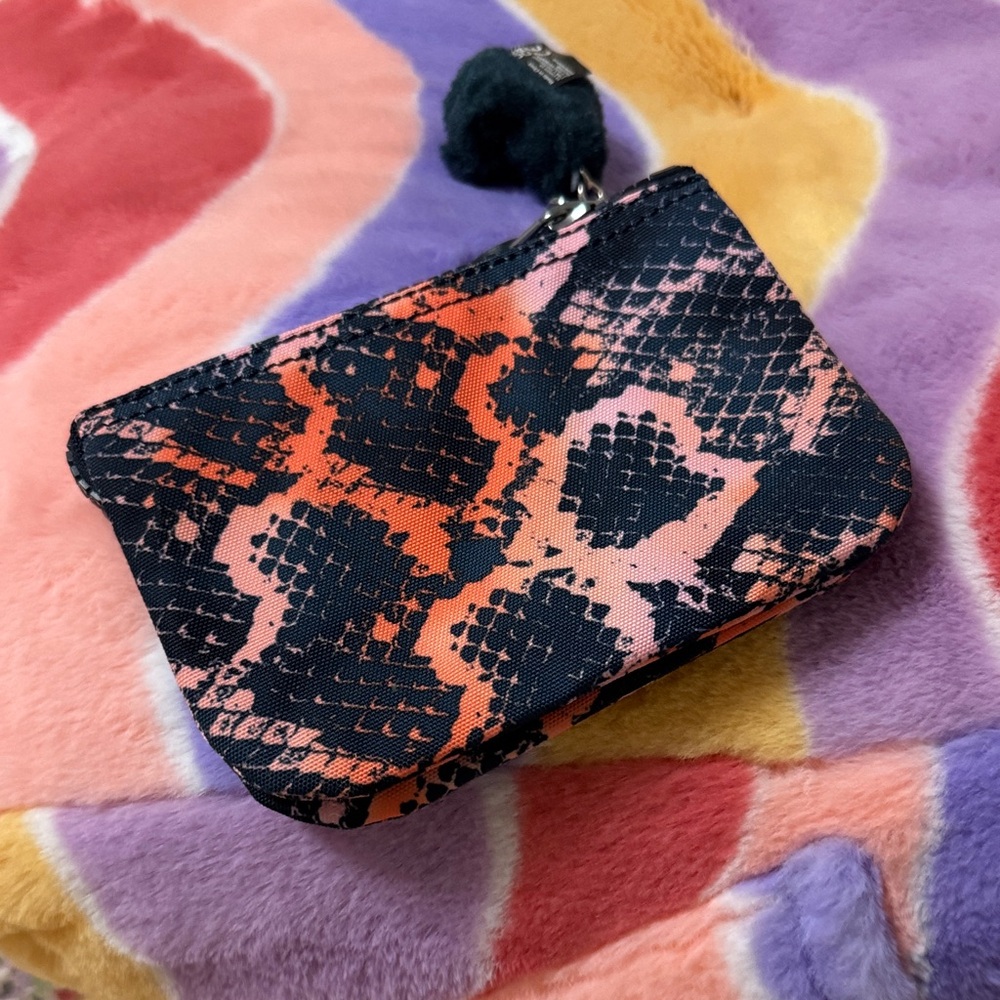 Kipling Multicolor Snakeskin Pouch